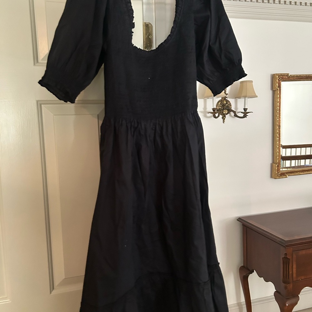 NWT Hill House Black Cotton Louisa Dress